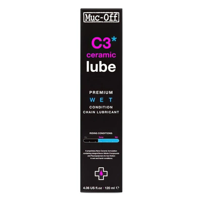 C3 Wet Weather Ceramic Lube 120ml Ebike Cykel