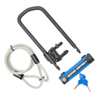 U Lock Oxford Sentinel Pro Duo 320MM X 177MM D Lock Secure Ebike Eelektrisk scooter SIlver Rating Armeret kabel