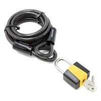 Loop Lock 1,8 m x 10 mm lås Hængelås Oxford Ebike Elektrisk scooter