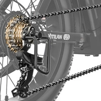 Vitilan U3 foldbar elektrisk cykel - 750W effekt | 13Ah batteri | 28mph hastighed | 45mi rækkevidde