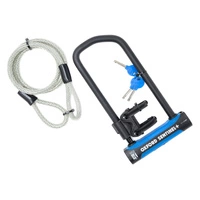 U Lock Oxford Sentinel Pro Duo 320MM X 177MM D Lock Secure Ebike Eelektrisk scooter SIlver Rating Armeret kabel