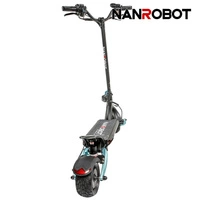 Nanrobot Lightning 2.0 Electric Elektrisk scooter | Ekstrem ydeevne | 800W (1600W Peak) Power | 30mph Speed | 18Ah Battery | 25mi Range | Premium Design | High Performance Transport
