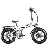 Vitilan I7 Pro 3.0 foldbar elektrisk cykel - 750W strøm | 20Ah batteri | 28mph hastighed | 65mi rækkevidde