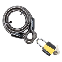 Loop Lock 1,8 m x 10 mm lås Hængelås Oxford Ebike Elektrisk scooter