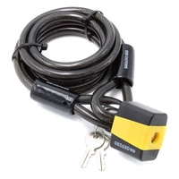 Loop Lock 1,8 m x 10 mm lås Hængelås Oxford Ebike Elektrisk scooter