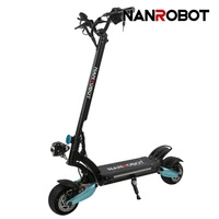 Nanrobot Lightning 2.0 Electric Elektrisk scooter | Ekstrem ydeevne | 800W (1600W Peak) Power | 30mph Speed | 18Ah Battery | 25mi Range | Premium Design | High Performance Transport