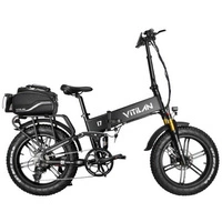 Vitilan I7 Pro 3.0 foldbar elektrisk cykel - 750W effekt | 16Ah batteri | 28mph hastighed | 55mi rækkevidde