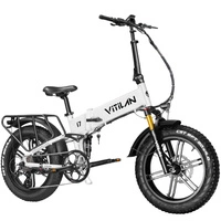 I7 Pro 3.0 foldbar elektrisk cykel - 1200W effekt | 20Ah batteri | 28mph hastighed | 65mi rækkevidde