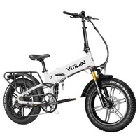 Vitilan I7 Pro 3.0 foldbar elektrisk cykel - 750W strøm | 20Ah batteri | 28mph hastighed | 65mi rækkevidde