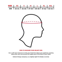 Full Face-hjelm - integreret visir | reduktion af vindstøj | flere størrelser