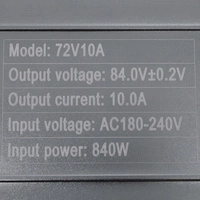 Oplader GX16 72V 84V Hurtigoplader 2A 3A 4A 5A 8A 10A