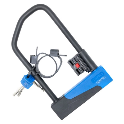 U Lock Oxford Sentry 260 190MM X 110MM D Lock Secure Ebike Eelektrisk scooter SIlver Rating